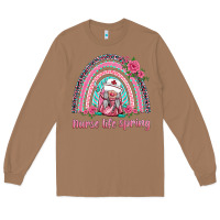 Toasted Coconut nurse life spring rainbow Long Sleeve Tee - BarkalooDesign