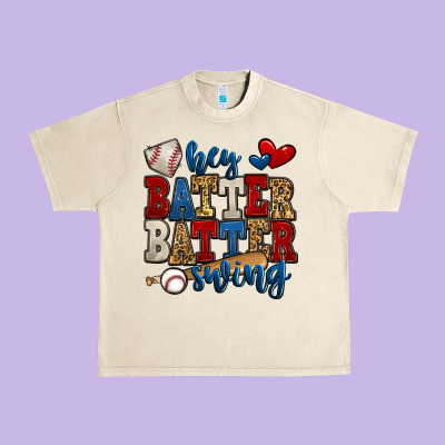 Hey Batter Batter Swing Baseball Urban Heavy Tee Designed By Jasminsmagicworld