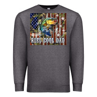 Charcoal Heather 4th of July Western Reel Cool Dad Bass Premium Sweatshirt - LillyAllenDesigns