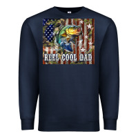 Navy 4th of July Western Reel Cool Dad Bass Premium Sweatshirt - LillyAllenDesigns