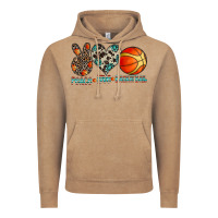 Vintage Coffee peace love basketball Vintage Hoodie - CowhideDigitalArt