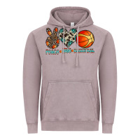 Vintage Zinc peace love basketball Vintage Hoodie - CowhideDigitalArt