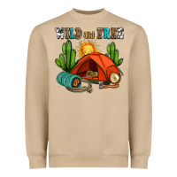 Mushroom wild and free camp Heavyweight Sweatshirt - AdoDesignShop