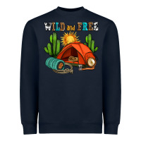 Navy wild and free camp Heavyweight Sweatshirt - AdoDesignShop