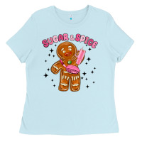 Baby Blue sugar and spice Ladies Tee - MaliasSmallBusiness