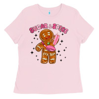 Bubblegum Pink sugar and spice Ladies Tee - MaliasSmallBusiness
