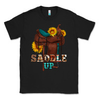 Black saddle up cowboy western sunflowers Classic Tee - Artiststas