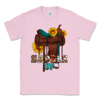 Bubblegum Pink saddle up cowboy western sunflowers Classic Tee - Artiststas
