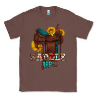 Chestnut saddle up cowboy western sunflowers Classic Tee - Artiststas