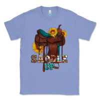 Colony Blue saddle up cowboy western sunflowers Classic Tee - Artiststas