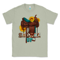 Matcha saddle up cowboy western sunflowers Classic Tee - Artiststas