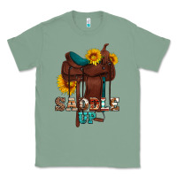 Sage saddle up cowboy western sunflowers Classic Tee - Artiststas