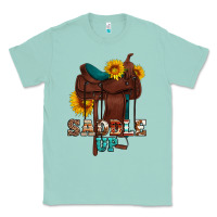 Seafoam saddle up cowboy western sunflowers Classic Tee - Artiststas
