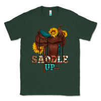 Sports Green saddle up cowboy western sunflowers Classic Tee - Artiststas