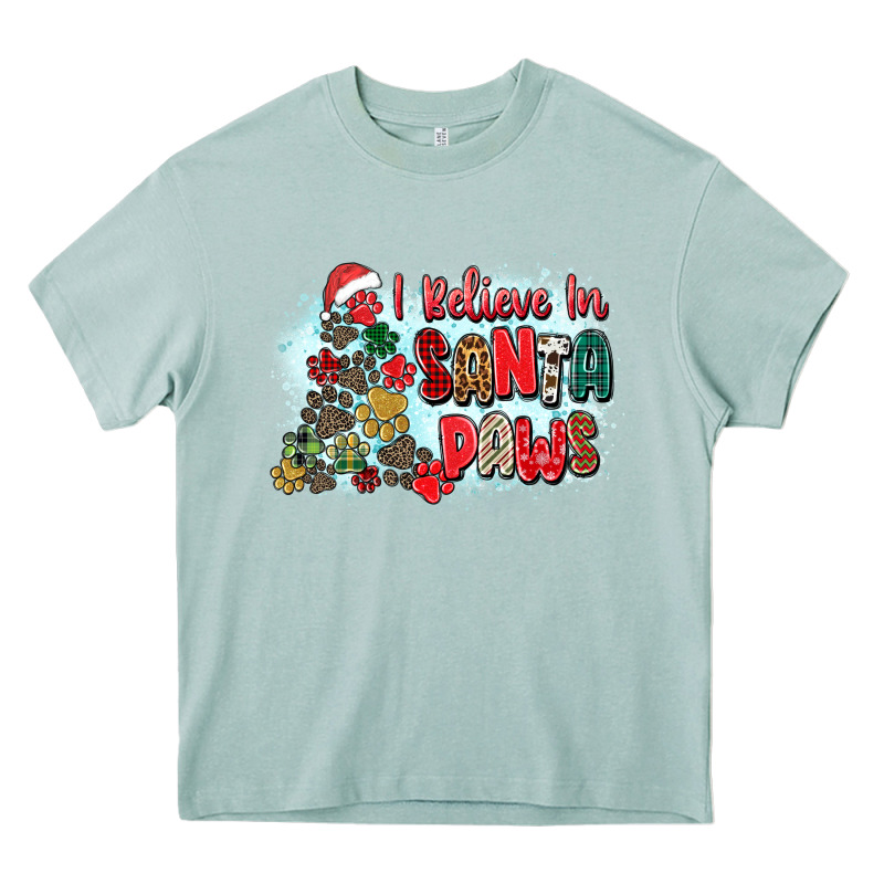 I Believe In Santa Paws Heavy Core Tee by Zillion Design Studio | Teevron
