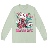 Matcha nurse gnomies nurse  life spring Long Sleeve Tee - BarkalooDesign