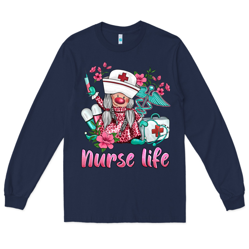 Nurse Gnomies Nurse  Life Spring Long Sleeve Tee by BarkalooDesign | Teevron