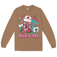 Toasted Coconut nurse gnomies nurse  life spring Long Sleeve Tee - BarkalooDesign