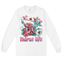 White nurse gnomies nurse  life spring Long Sleeve Tee - BarkalooDesign