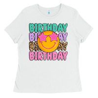 White birthday Ladies Tee - MaliasSmallBusiness