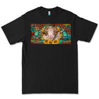 Black merino ram license plate Premium Tee - BarkalooDesign