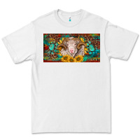 White merino ram license plate Premium Tee - BarkalooDesign