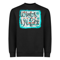 Black winter vibes Heavyweight Sweatshirt - JahusDesignShop