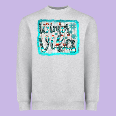 Winter Vibes Heavyweight Sweatshirt Designed By Jahusdesignshop