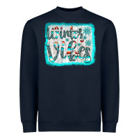 Navy winter vibes Heavyweight Sweatshirt - JahusDesignShop