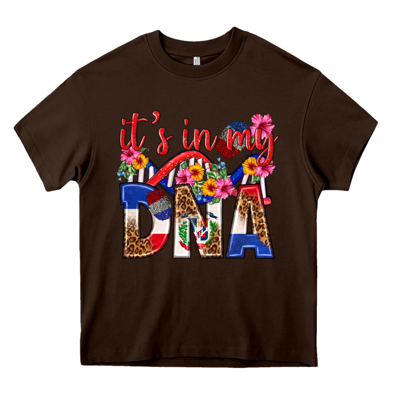 Its In My Dna Dominican Republic Heavy Core Tee by texasbilliewilder | Teevron