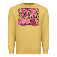 Antique Gold Breast Cancer Awareness mama ribbon Premium Sweatshirt - LillyAllenDesigns