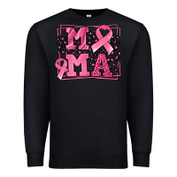 Black Breast Cancer Awareness mama ribbon Premium Sweatshirt - LillyAllenDesigns