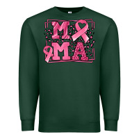 Sports Green Breast Cancer Awareness mama ribbon Premium Sweatshirt - LillyAllenDesigns