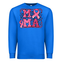 True Royal Breast Cancer Awareness mama ribbon Premium Sweatshirt - LillyAllenDesigns