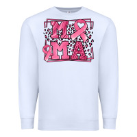 White Breast Cancer Awareness mama ribbon Premium Sweatshirt - LillyAllenDesigns