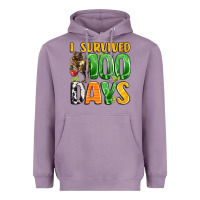 Lavender dinosaur 100day celebration Heavyweight Hoodie - LillyAllenDesigns