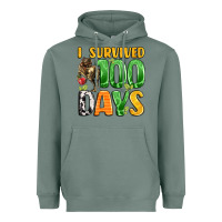 Sage dinosaur 100day celebration Heavyweight Hoodie - LillyAllenDesigns