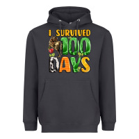 Smoke dinosaur 100day celebration Heavyweight Hoodie - LillyAllenDesigns