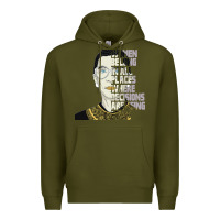 Army Green RBG Ruth Bader Ginsburg Women Belong In All Places Premium Hoodie - Bettercallsaul
