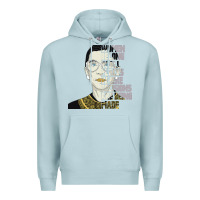 Blue Mist RBG Ruth Bader Ginsburg Women Belong In All Places Premium Hoodie - Bettercallsaul