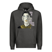 Charcoal Heather RBG Ruth Bader Ginsburg Women Belong In All Places Premium Hoodie - Bettercallsaul