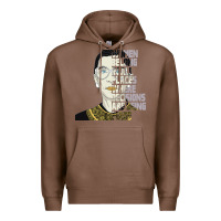 Chestnut RBG Ruth Bader Ginsburg Women Belong In All Places Premium Hoodie - Bettercallsaul