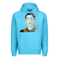 Ocean Blue RBG Ruth Bader Ginsburg Women Belong In All Places Premium Hoodie - Bettercallsaul