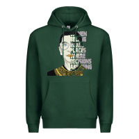 Sports Green RBG Ruth Bader Ginsburg Women Belong In All Places Premium Hoodie - Bettercallsaul