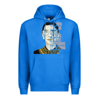 True Royal RBG Ruth Bader Ginsburg Women Belong In All Places Premium Hoodie - Bettercallsaul
