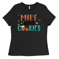 Black milf and cookies Ladies Tee - MaliasSmallBusiness