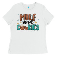 White milf and cookies Ladies Tee - MaliasSmallBusiness