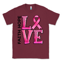 Burgundy faith hope love Classic Tee - AdoDesignShop