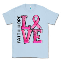 Dusty Blue faith hope love Classic Tee - AdoDesignShop