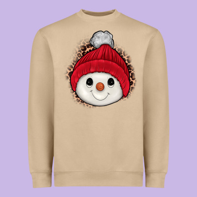 Snowman Heavyweight Sweatshirt Designed By Jahusdesignshop